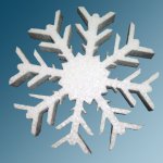Ornements Xplo - ornements en polystyrène - flocon de neige