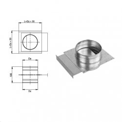 Prodmax - système de distribution d'air rond en tôle galvanisée - robinet-vanne