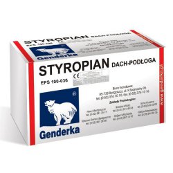 Genderka - polystyrène EPS 100-036 Toit, sol